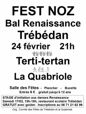 Fest noz/Bal renaissance à Trébédan
