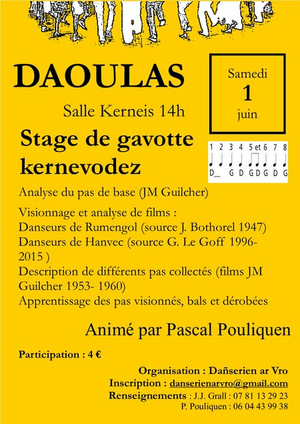 Stage à Daoulas