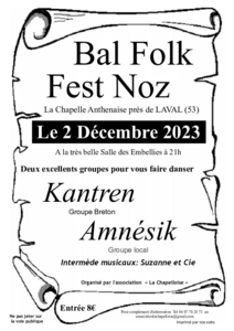 Fest-Noz/Bal folk à La Chapelle Anthenaise