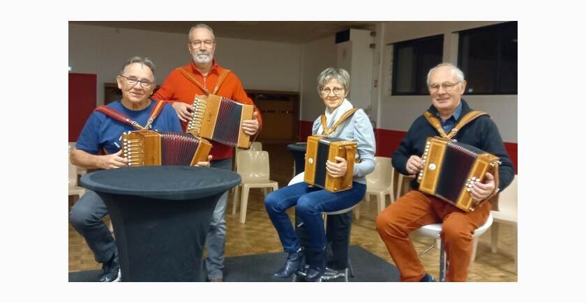 Dédé, Gilles, Annie et Hubert